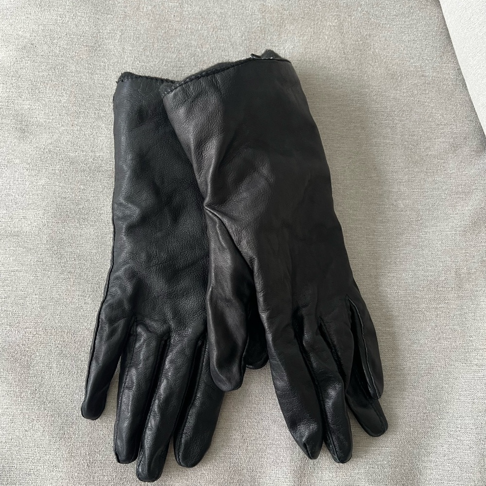 Fownes Women’s Black Leather Gloves XL Thinsulate Lined Winter Warm - Picture 4 of 4